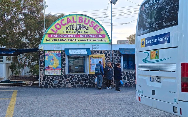 Come muoversi in Grecia: Linea Bus locale di Santorini, Ktel