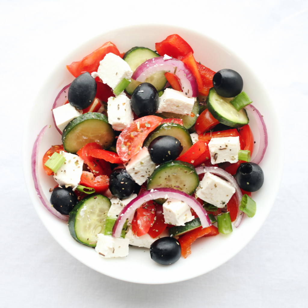 Cibi senza glutine in Grecia: Choriatiki salata 