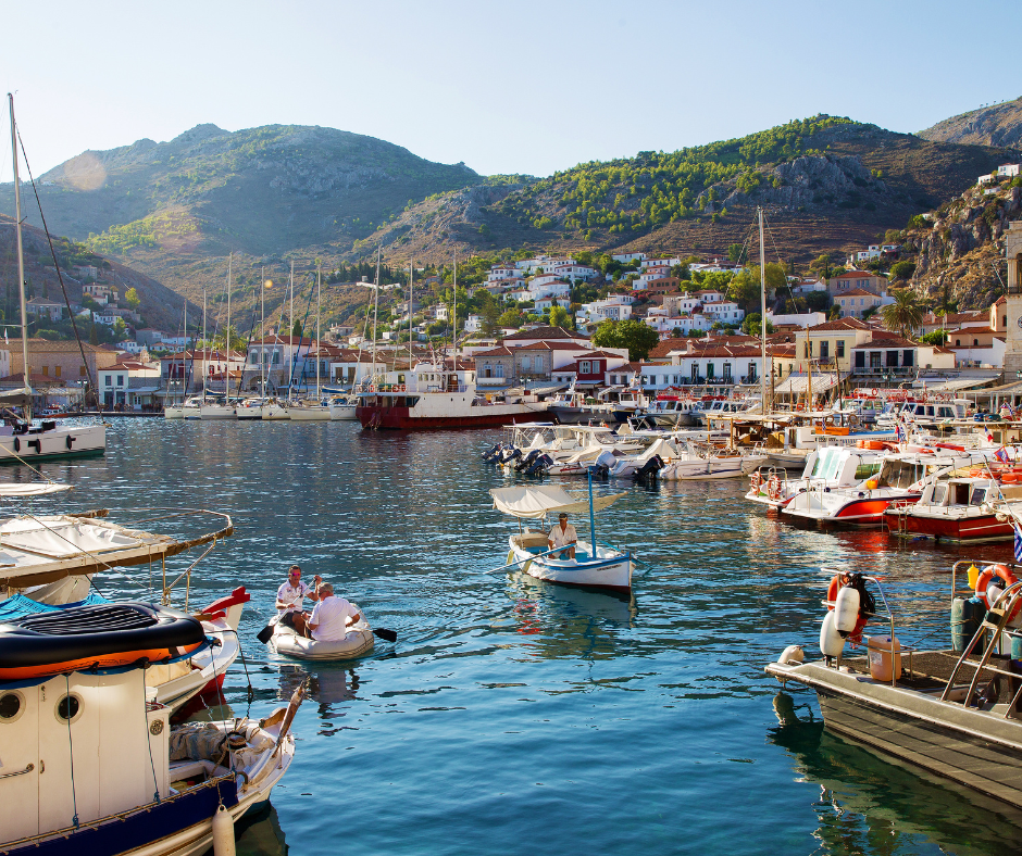 Isola di Hydra, perfetta da abbinare ad Atene durante un viaggio in Grecia in primavera